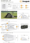 Snugpak Scorpion 2 IX 2 Person Tent  SCORPION2IX  Thumbnail Image