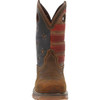 Durango Maverick XP Men's Composite Toe Bark Brown and Flag Western Waterproof Work Boot  DDB0366  Thumbnail Image