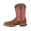 Durango Lady Rebel Work Women's Brown and Red Waterproof Composite Toe Western Boot  DRD0220  Thumbnail Image