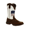 Durango Lady Rebel Women's Brown and White Distressed Flag Embroidery Western Boot  DRD0394  Thumbnail Image