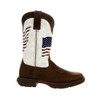 Durango Lady Rebel Women's Brown and White Distressed Flag Embroidery Western Boot  DRD0394  Thumbnail Image