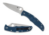 Spyderco Endura 4 SPY27 Plain Edge Blue Folding Knife  C10PCBL 716104000333 Thumbnail Image