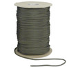 Rothco 1000 Foot Spool 550lb Nylon Paracord, a large spool of olive green nylon paracord with a section extending outward. Thumbnail Image