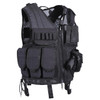 Rothco Quick Draw Tactical Vest 6594, a black tactical vest with multiple pouches, compartments, and a holster for gear and accessories. Thumbnail Image