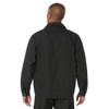 Rothco Lightweight Canvas Work Jacket LCWJ, back view of a man wearing a black durable canvas work jacket with a collar, long sleeves, and a classic fit. Thumbnail Image