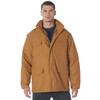 Rothco M-65 Field Jacket M65FJ, stylish men's military-inspired tan field jacket with multiple front pockets and a high collar. Thumbnail Image