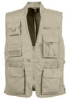 Rothco Plainclothes Concealed Carry Vest PCCV, tactical beige vest with multiple pockets, zippered compartments, and a front snap closure for concealed carry. Thumbnail Image