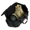 Rothco Police Equipment Bag PEB, black tactical gear bag with boots, helmet, and compartments for police or military use. Thumbnail Image