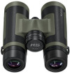 Bushnell 10x42 R5 Roof Prism Binocular, close-up view showing the black eyepieces and green body with textured grips. Thumbnail Image