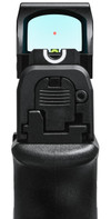 Bushnell RXC-200 Compact Reflex Sight RXC200, front view of the reflex sight with reticle and mounting system. Thumbnail Image