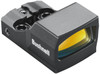 Bushnell RXU-200 Ultra-Compact Reflex Sight, black with yellow-tinted lens and mounting base. Thumbnail Image