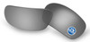 ESS 5B Lens Polarized Mirrored Gray, polarized mirrored gray lens for eyewear with ANZI Z87+ safety standards. Thumbnail Image