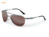 ESS inVINCEible Aviator Sunglasses ESS-EE4062, stylish sunglasses with brown tinted lenses and a sleek metallic frame. Thumbnail Image