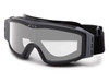 ESS Profile NVG Response Black with Clear Lenses Goggles, protective eyewear with a black frame, clear lenses, and an adjustable black strap. Thumbnail Image