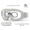 ESS Influx Pivot Goggle Ops Kit, tactical goggles with adjustable strap, transparent lens, and compatibility with Rx insert and goggle adapters for wide Rx range +8 to -10. Thumbnail Image