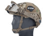 ESS Influx Pivot Goggle Ops Kit ESS-EE7018-KIT, tactical helmet with integrated goggles and camouflage cover. Thumbnail Image