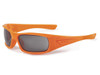 ESS 5B Sunglasses, orange sports sunglasses with black lenses and aerodynamic design. Thumbnail Image