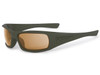 ESS 5B Sunglasses, ESS-EE9006, sporty sunglasses with a matte olive green frame and amber lenses. Thumbnail Image