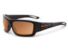 ESS Credence Sunglasses, ESS-EE9015 with black frame and orange tinted lenses. Thumbnail Image