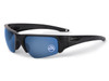 ESS Crowbar Tactical Sunglasses ESS-EE9019, black frame with polarized blue lenses. Thumbnail Image