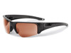 ESS Crowbar Tactical Sunglasses ESS-EE9019, black frame with amber tinted lenses, sport design for eye protection during tactical activities. Thumbnail Image