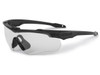 ESS Crossblade Eyeshield 2X+ Kit, protective eyewear with clear shield and black frame designed for tactical and sports use. Thumbnail Image