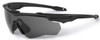 ESS Crossblade Eyeshield 3LS Kit, black sports eyewear with mirrored lens for tactical and outdoor protection. Thumbnail Image