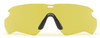 ESS Crossblade Eyeshield 3LS Kit, yellow sports eyewear with black nose piece, model ESS-EE9032-07, for tactical and outdoor activities. Thumbnail Image