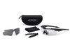 ESS Crossblade NARO Eyeshield Kit - Clear & Smoke Gray, image showing replacement eyeshields, protective case, glasses, and accessories for sports eyewear. Thumbnail Image