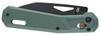 Gerber Vista Clip Folding Knife, green handle with black blade and clip design. Thumbnail Image