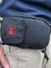 Kitanica Flip Admin Pouch 112-KN, black compact utility pouch with embroidered logo, front view. Thumbnail Image
