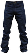 Kitanica American Jeans 301-KN, dark blue denim jeans with a button and zipper fly, belt loops, and classic five-pocket styling. Thumbnail Image