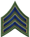 Heros Pride Sergeant 3 Wide Chevron-Royal w/ Gold Edge on Green 5430S - LA Police Gear Thumbnail Image