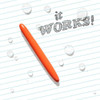 Rite in the Rain Metal Bullet Pen BULLET-RI orange demo Thumbnail Image