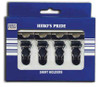 4 Hero's Pride Black Shirt Holders in a blue box with black clips shown  Thumbnail Image