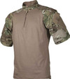 TRU-SPEC Men's Short Sleeve 1/4 Zip Combat Shirt multicam front Thumbnail Image