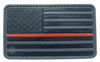 TRU-SPEC U.S. Flag Patch grey red line Thumbnail Image