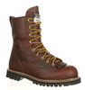 Georgia Boot Logger 8" Brown Waterproof Steel Toe Lace-To-Toe Boot  G103 
