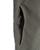 Iron & Haft Men's Every Day Joe 8 Pocket Stretch Work Pant, close-up of a side pocket with zipper and logo detail.