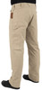 Iron & Haft Men's Tradesman 12 Pocket Stretch Work Pant, beige work pants featuring multiple functional pockets for tool storage.