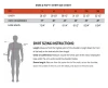 Iron & Haft Men's Durable Goods Short Sleeve T-Shirt IH-DURABLEGOODS, image showing size chart with measurements and diagram for chest, length, and sleeve length.