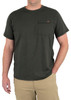 Iron & Haft Men's Pocket Short Sleeve Work T-Shirt IH-SSWT, dark green casual short sleeve work T-shirt with chest pocket.