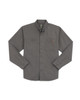 Iron & Haft Tradesman Long Sleeve Stretch Canvas Work Shirt, Gray professional long sleeve work shirt with two chest pockets and button-down collar.