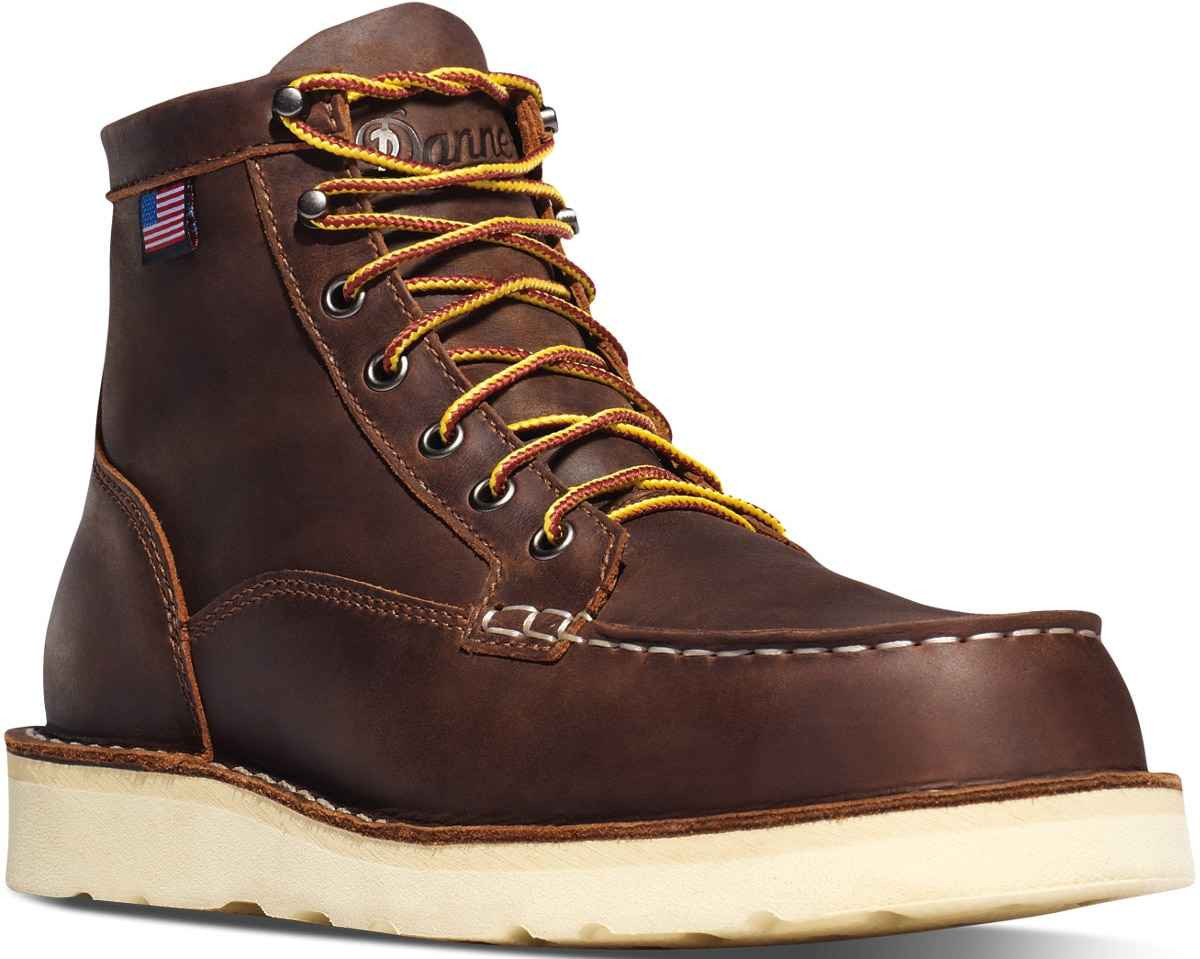 Danner Mens Bull Run Brown MOC Toe 6