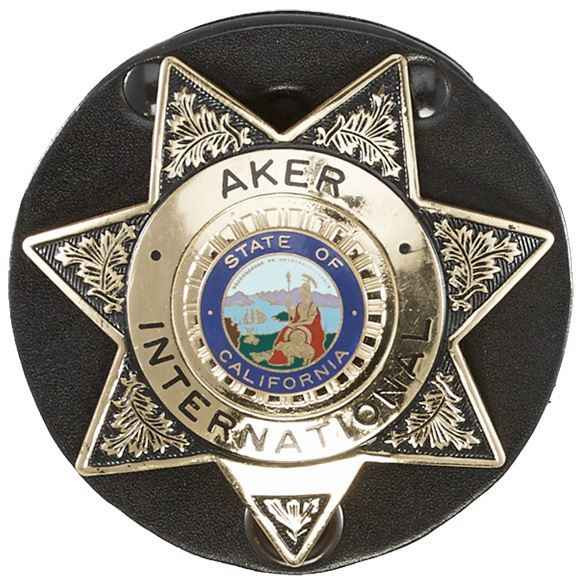 Aker Model 592 Clip On Star Badge Holder