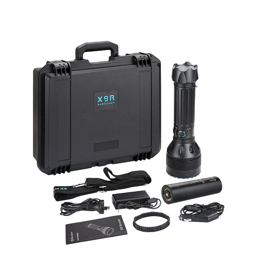 OLIGHT X9R MARAUDER【元箱、説明書あり】 Olight X9R Marauder 25000 Lumen Rechargeable Tactical Flashlight