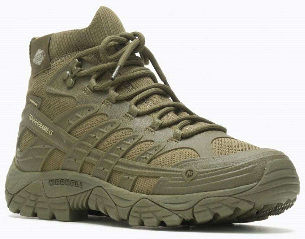 Merrell Dark Olive Moab Velocity Tactical Mid Waterproof Boot