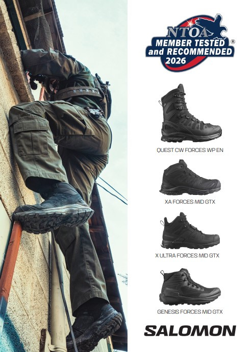 Salomon Men's Wolf Grey X Forces Mid GORE-TEX Waterproof Tactical Boot