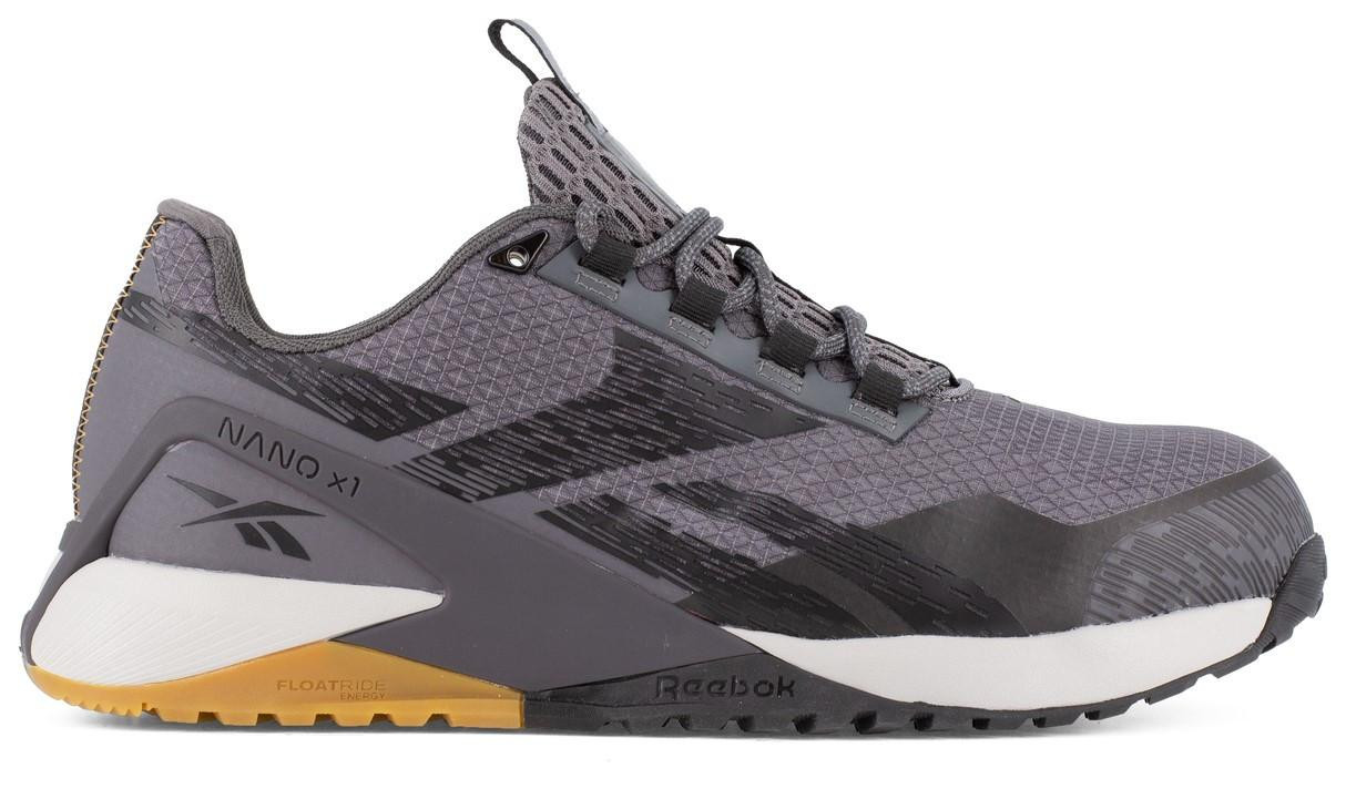 Reebok Men's Grey & Black Nano X1 Adventure Athletic Work Shoe