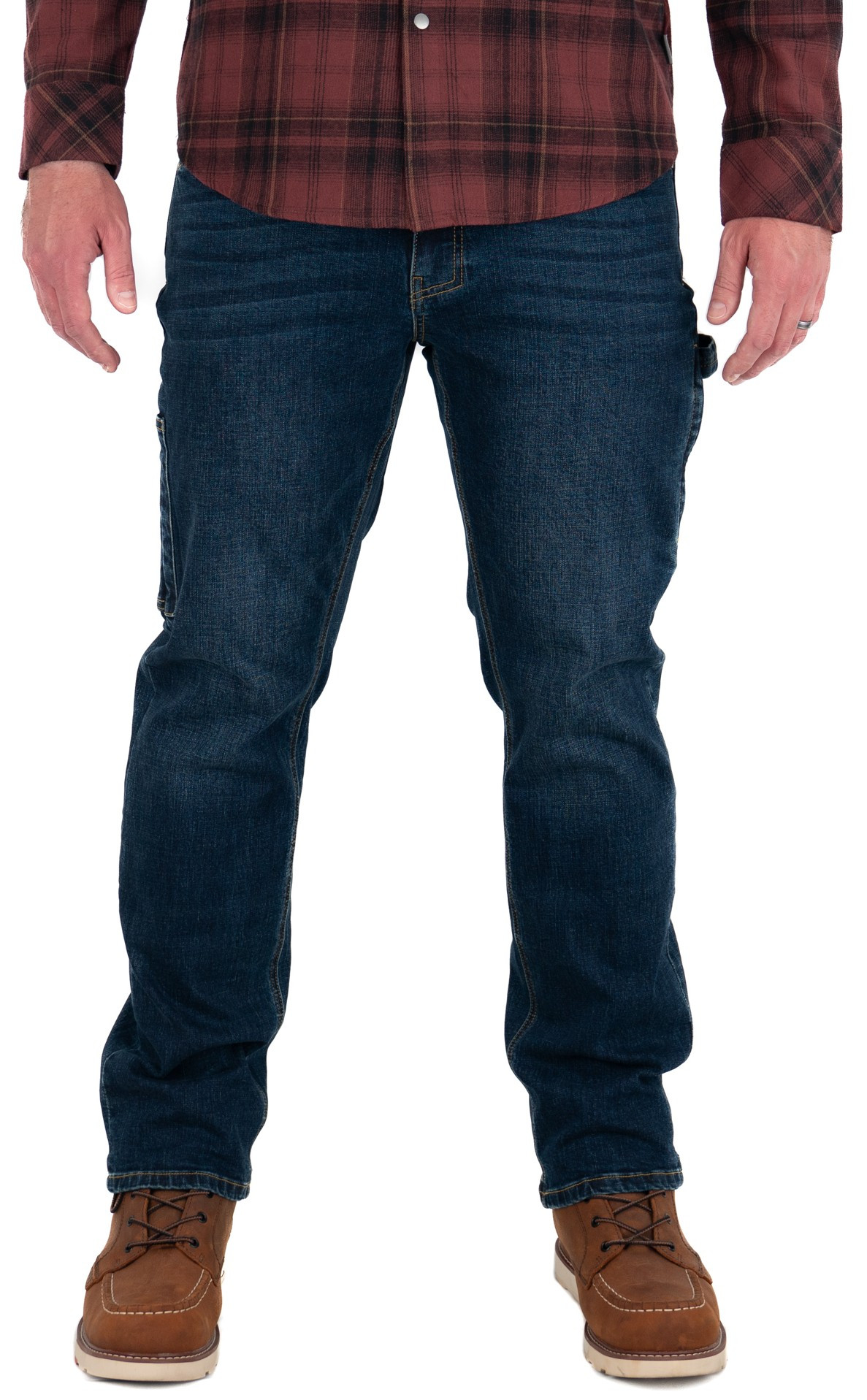 Iron & Haft Men's Journeyman Stretch Denim Durable Work Jeans